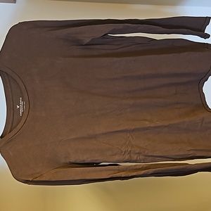 American Eagle chocolate brown top